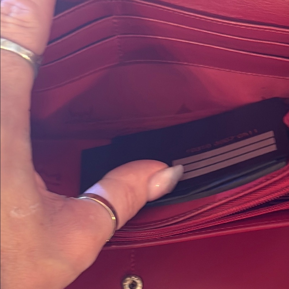 MCM Red Quilted Leather Wallet LIKE NEW NO CALLOUTS - Picture 8 of 15